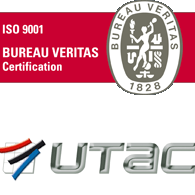Logos certifications ISO9001 et UTAC